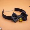 Polyester Bow Bell Restraint Collar - Adult Flirtation & Roleplay Accessory