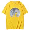 Summer Mens Short Sleeve Tee Cotton Tshirt Full Moon Grizzly Funny Graphic Tee New Arrival Goods Fashion Tops  Tshirt