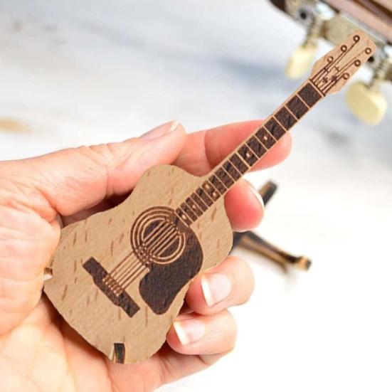 Wooden Guitar Pick Holder Guitar Pick Box with Stand Acoustic Guitar Pick Box Elegant Guitar Pick Storage Container for Players