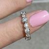 Zircon diamond ring for women, niche design high-end index finger ring, exquisite and simple daily commuter jewelry.