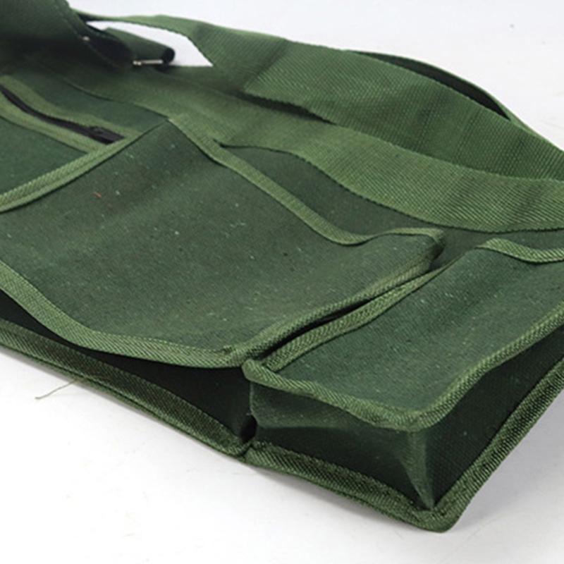 Heavy Duty Foldable Utility Pouch Reusable Storage Bag Organizer Multiple Compartments For Tools Groceries Travel Gardeners