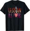 Lesbian As Fork Funny Lesbian Pride Joke Humor Pun T-Shirt