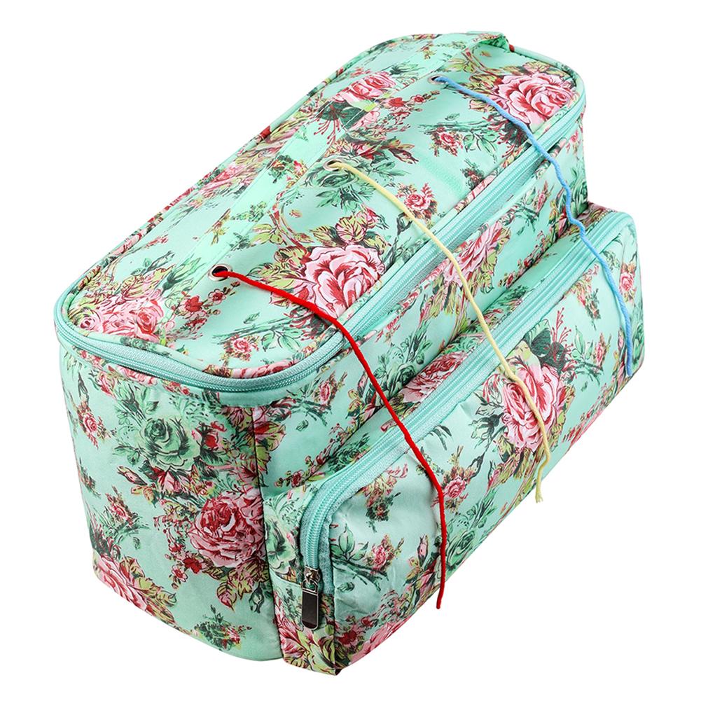 Knitting Needles Crochet Yarn Organizer Bag Large-capacity Storage Shoulder Bag Waterproof Oxford Cloth for Sewing Crochet Hooks