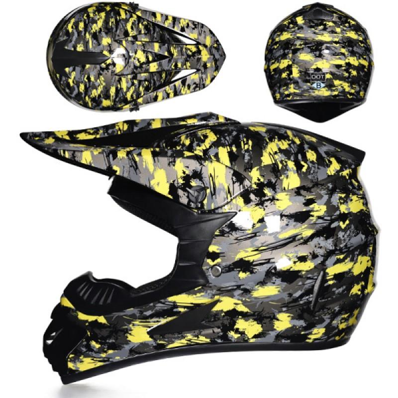 Full Face ABS Off-Road Motorcycle Helmet Men Women Lightweight Safety Gear In Multiple Colors Sizes