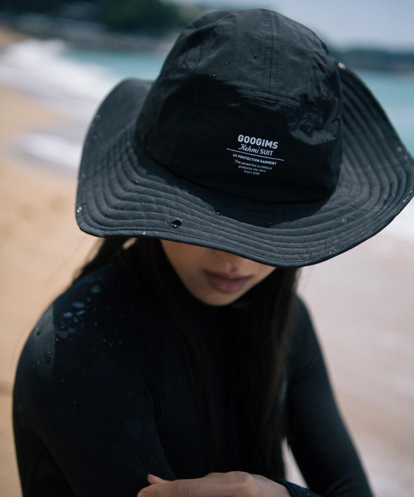 Gugimseukeompeoni Gold Coast Professional Surfing Hat (Black)_755