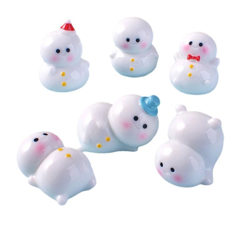 Decorative Items Decorative Items Christmas GiftsChubby SnowmenResin Handicraft Accessories
