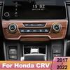 Panel s knoflíky klimatizace do auta Pro Honda CRV 2017- ABS Dekorační rámeček středového ovládání Úprava interiéru