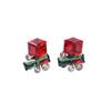D-P-Dam Earrings Rose Crystal Red Women