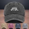 Printed Chess Pattern Baseball Cap Leisure and Entertainment Peaked Cap Outdoor Sports Driver Hat