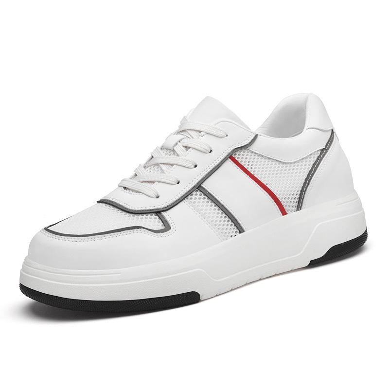 

Повседневные сетчатые кроссовки, летние, натуральная кожа + сетка, увеличивающая рост на 6 см, открытая мужская обувь, сетчатая дышащая обувь 38