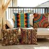 African Style Fabric Cushion Cover Summer Linen Pillow Case Organic Fabric Cushion Cover DoubleSided Sofa Home Decor