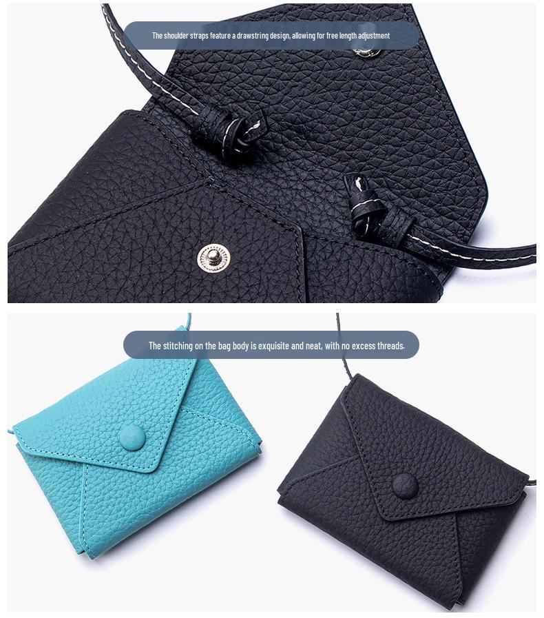 Exquisite Mini-Umhängetasche Umschlag-Kartenhalter & Lanyard-Münzbörse 2025