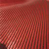 12" X 60" Black & Red 3K Carbon Fiber Fabric 220gsm 2x2 Twill Weave Cloth