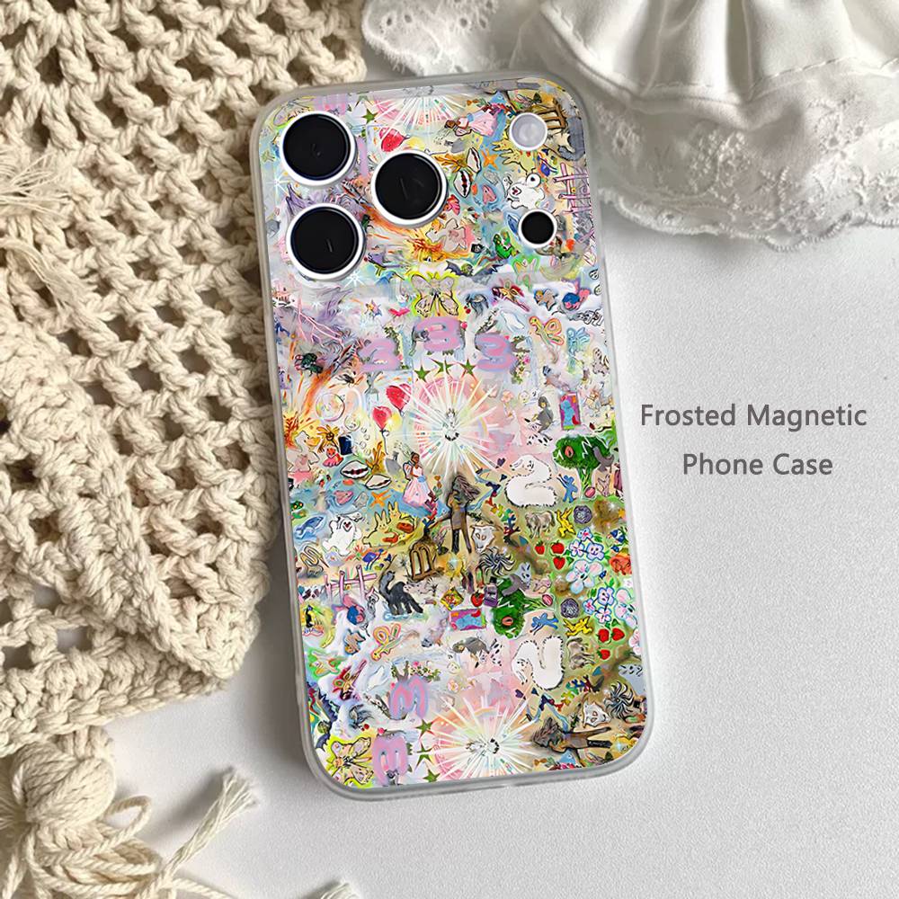 B-Bladee 333 Album ART Phone Case For iPhone 17,16,15,14,13,12,11 Pro,Max,Plus,Mini,Air,E Magnetic Frosted Clear