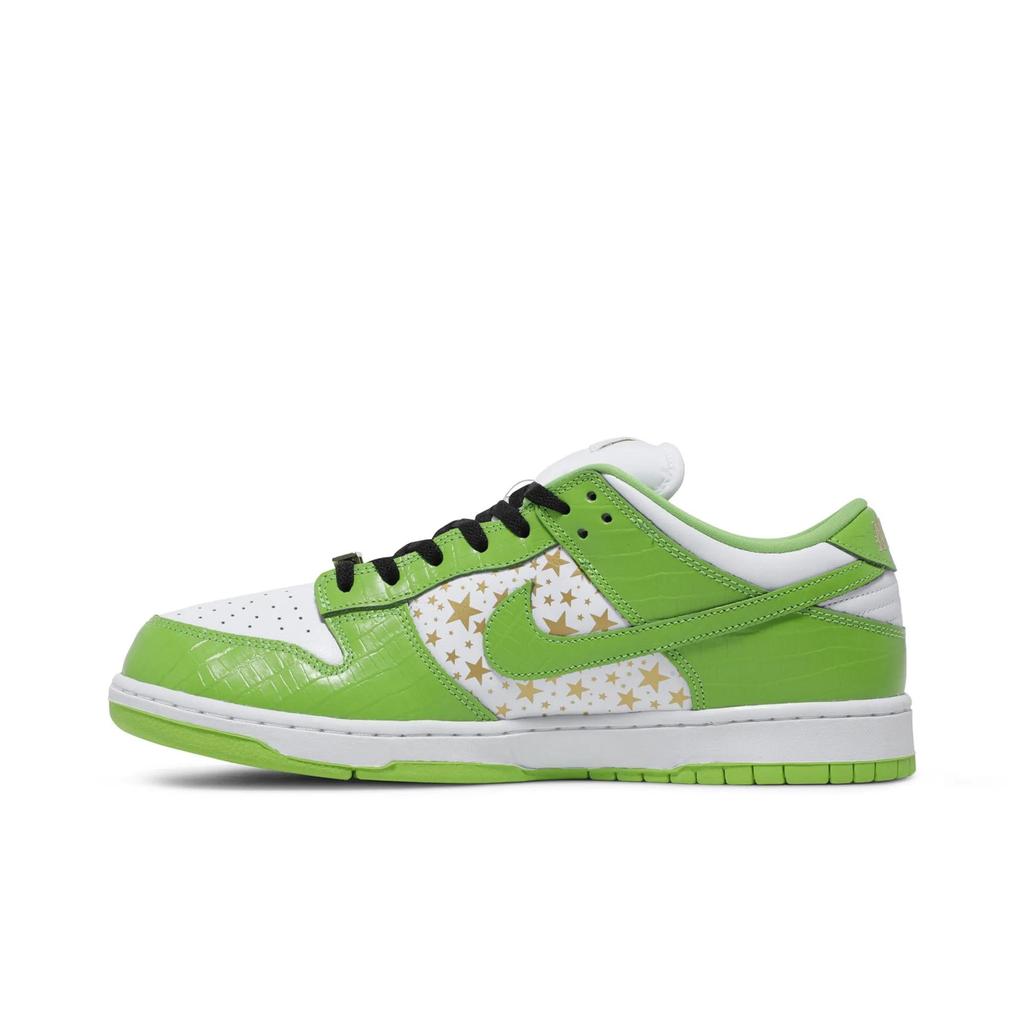 Nike Dunk Low OG SB QS 'Mean Green' (Unisex) White / Metallic Gold / Mean Green Skate Shoes DH3228 101