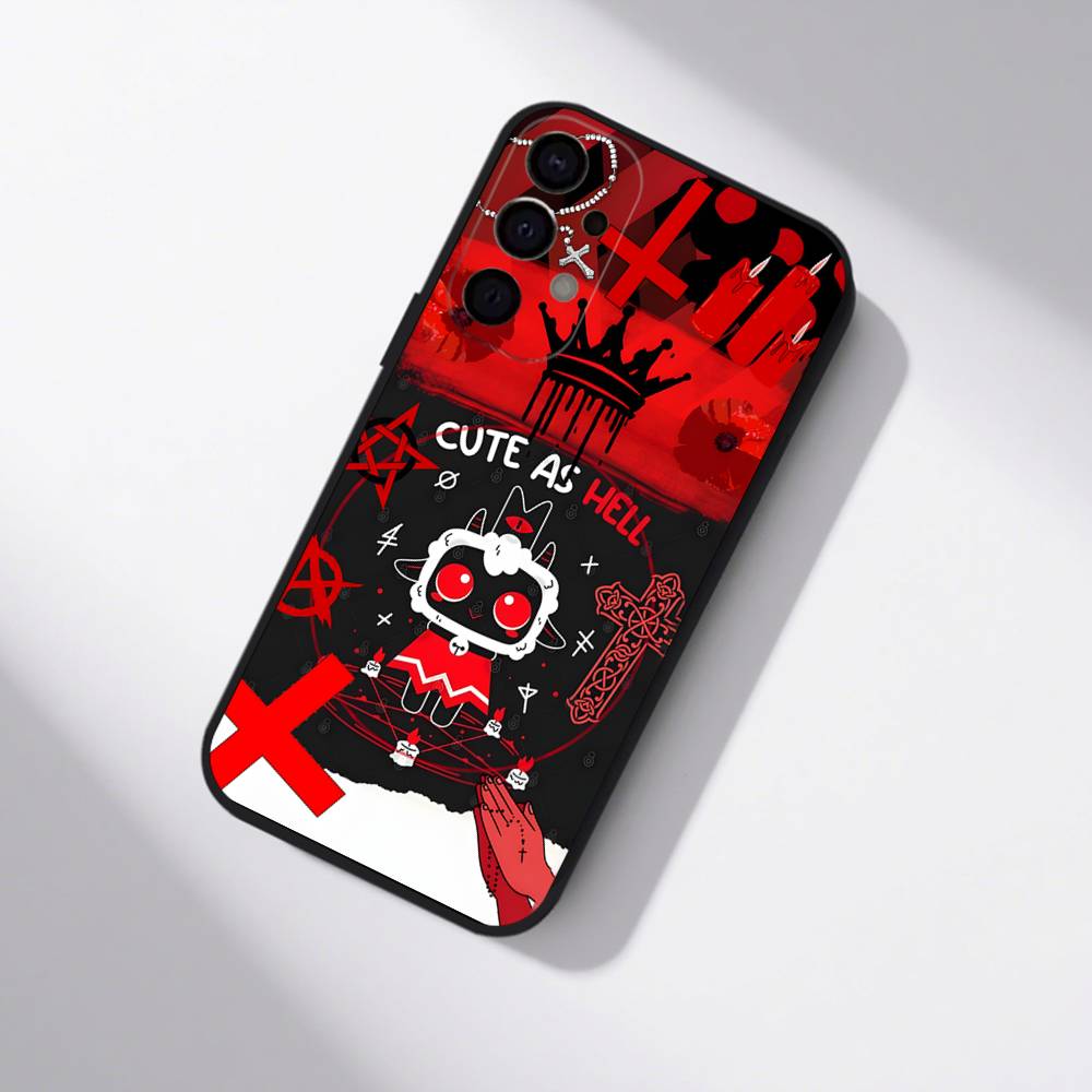 C-Cult the L-Lamb Sheep Black Cover Phone Case For Samsung S25,S24,S21,S22,S23,S30,Ultra,S20,Plus,Fe,Lite,5G