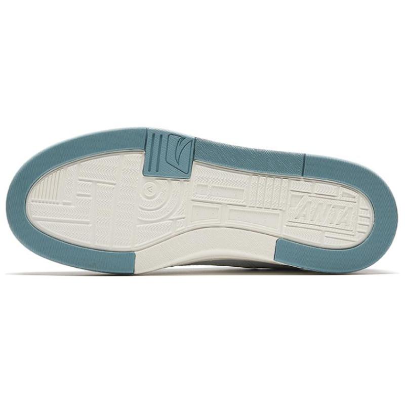 Anta Street Play LITE Abrasion Resistant Breathable Low top Skateboard Shoes Men's Blue White Sneakers 112438052-4
