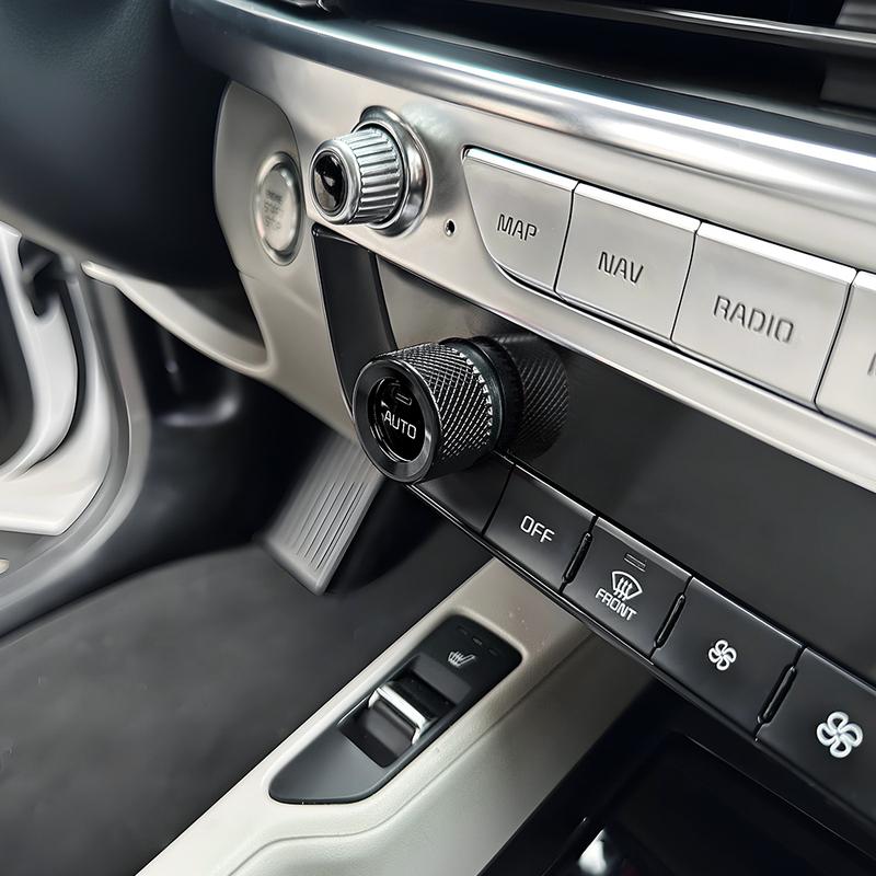 For KIA Telluride -2025 Interior Trim Auto Air Conditioning Rotary Knob Ring Cover Trim Accessories