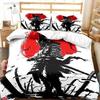 Japanese Samurai Bedding Set Soft Duvet Cover Set Men Teen Bedroom Single Double King Size Duvet Cover Pillowcase Boy Gift