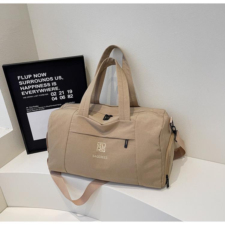 Large Capacity Travel Bag Light Handbag 2025 New Business Travel Portable Sports Fitness Luggage Simple Handbag