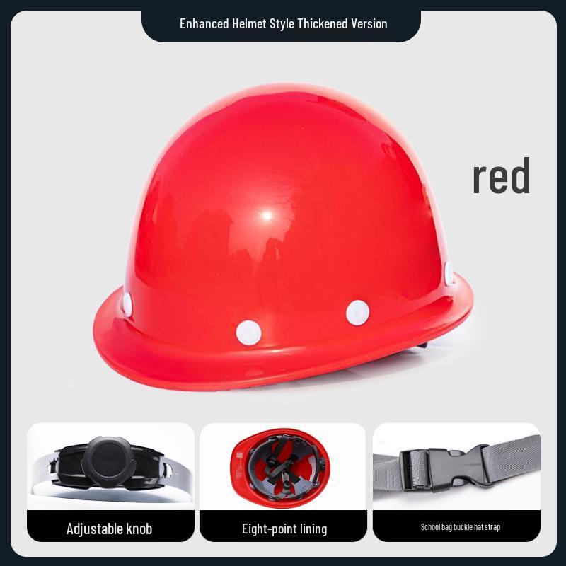 Järnhuvud Gong Förstärkt Stötsäker Säkerhetshjälm: Tjock, krossäker byggarbetsplats-huvudbonad med logotryck.