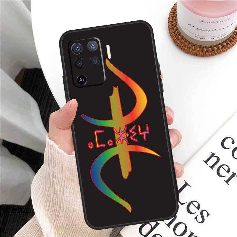 Amazigh Flag Case For Oppo A98 A58 A78 A18 A38 A60 A80 A40 A77 A57 A17 A74 A54 A94 A96 A76 A16 A15 A5 Pro