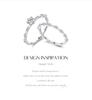 MODIAN Women's Moissanite Sterling Silver Luxury Shiny Ring