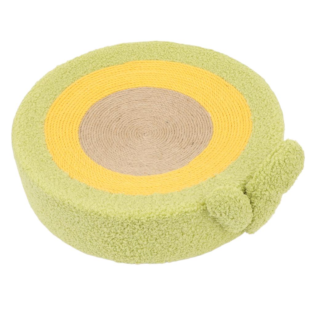Cat Scratcher Bed Cute Avocado Shape Sisal Rope Scratching Pad Ergonomic Cat Lounge Bed