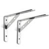 3mm 90° Stainless Steel Corner Bracket - Heavy Duty Wall Support for Shelves Partitions Triangular Layer Board Bracket organizer