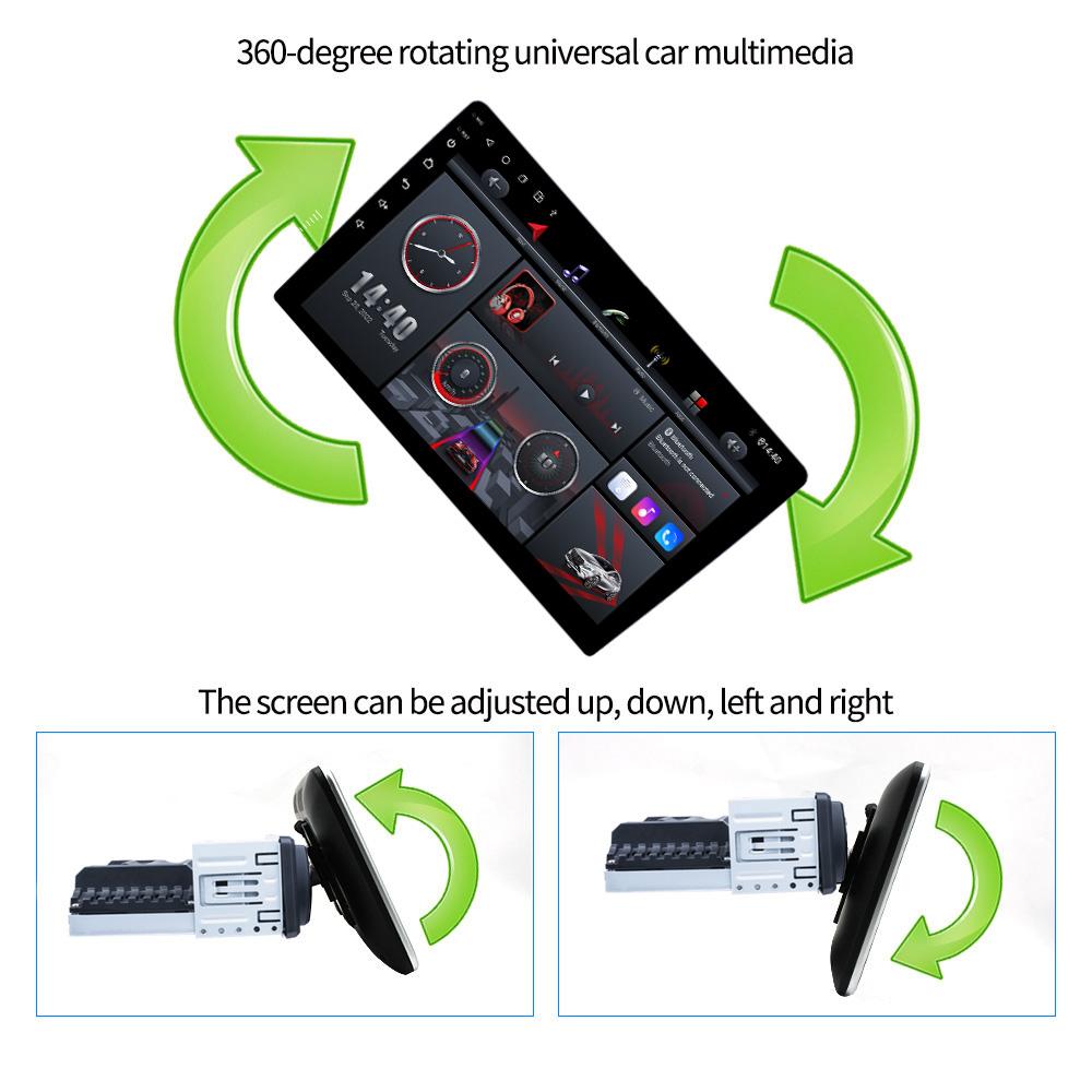 Reakosound 1Din 9 Inch 8-core Android Car Radio 4G CarPlay GPS Navigation Multimedia Video Player Head Unit