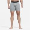 Nike Pro Metallic Training Solid Logo Elastic Tight Shorts Men Bottoms Gray BV5636-085