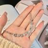Natural hazardous material: Blue water jade jewelry S925 pure silver non fading bracelet, women's new Chinese style fashion jewelry gift