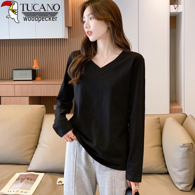 Woodpecker Women s V-Neck Long Sleeve Top XL