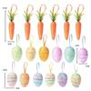 For Decorating Trees As Shown Easter Hanging Ornament Foam Egg And Carrot Pendants Accessory Colorful Carrot Pendant