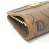 Dior Kisslock coin purse case coin purse Leather Brown/GoldHardware