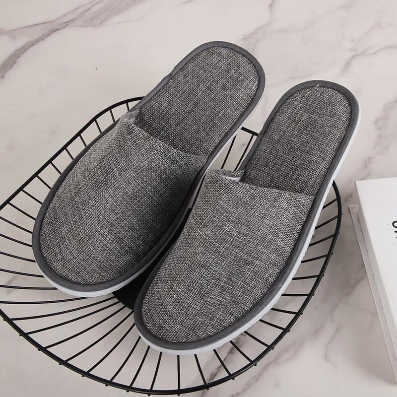 Disposable Linen Cotton Hotel Slippers