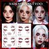 Waterproof Bloodshot Halloween Tattoo Stickers for Party and Role-Playing