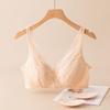 Premium V-neck Mesh Bra Mulberry Silk Ultra-thin Lace No Steel Ring Comfortable