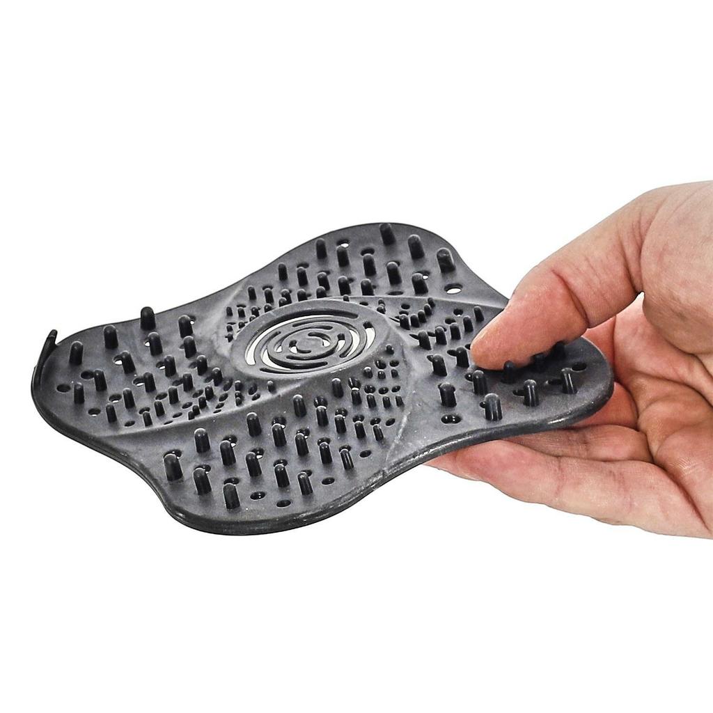 Silicone Strainer For Washbasin/Sink, Black, 13X13 Cm
