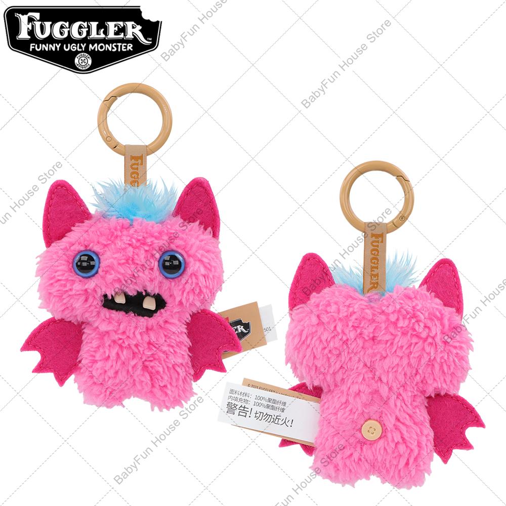 Funny Ugly Teeth Monsters Plush Toys Keychains Fugglers Wide-Eyed Monster Rabid Rabbit Peluche Dolls Pendants