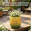 Harz-Ananas-Blumentopf mit Fruchttextur, Tischpflanzer für Mini-Grünpflanzen, Stifteaufbewahrung, Regaldekoration, Tischdekoration und Fensterbank-Akzent