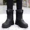 Men's Winter Warm Snow Boots Camouflage Hiking Boots Outdoor Knee High Duck Boots Climbing Boots Waterproof  Plus Size