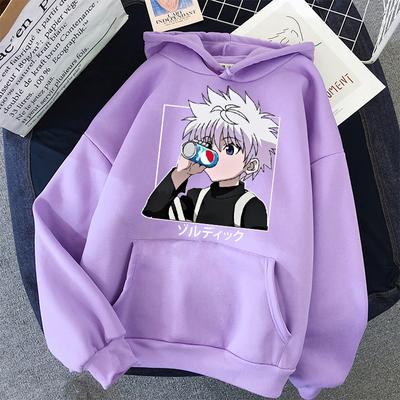 Hunter x Hunter Hoodies Killua Hoodie Unisex Killua Zaoldyeck Långärmad Lös Huva Wo Unisexs Sweatshirt Pullover streetwear