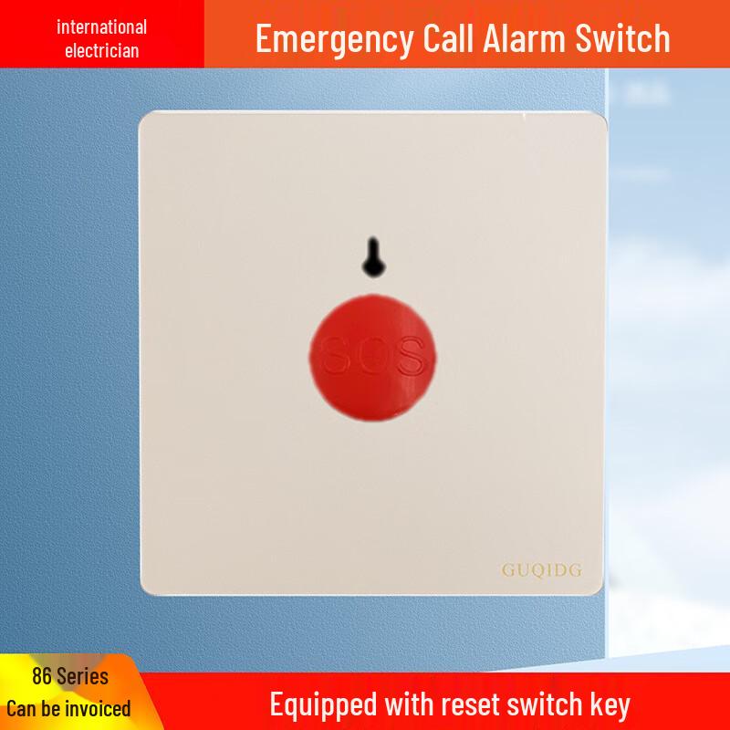 

Ruitai 86-Type SOS Emergency Call Button Switches CN plug (adapter included)