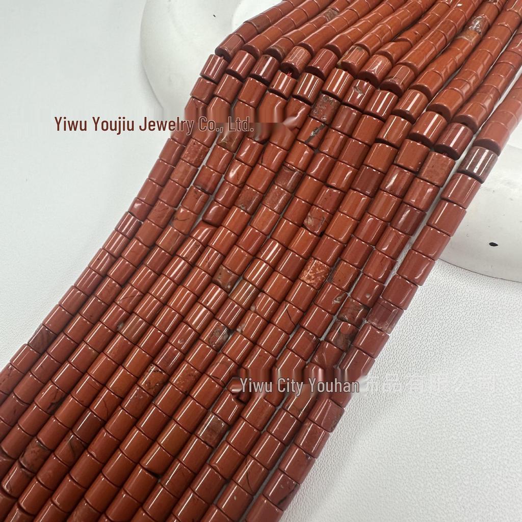 4x4mm Natural Stone Cylinder Beads for Handmade DIY Jewelry, Bracelets & Necklaces