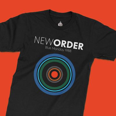 New Order Blue Monday 1988 Schwarzes T-Shirt lange oder kurze Ärmel