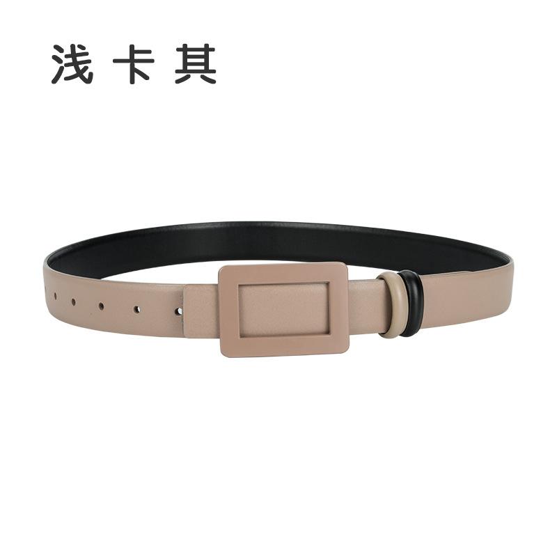 

Четыре сезона в наличии новый женский кожаный ремень широкий джинсы декоративный пояс талии прикрытие платье универсальный двухслойный кожаный ремень 105cm