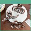 Trendy Leopard Print Mixed Material Hair Claw Clip Perfect For Everyday Use