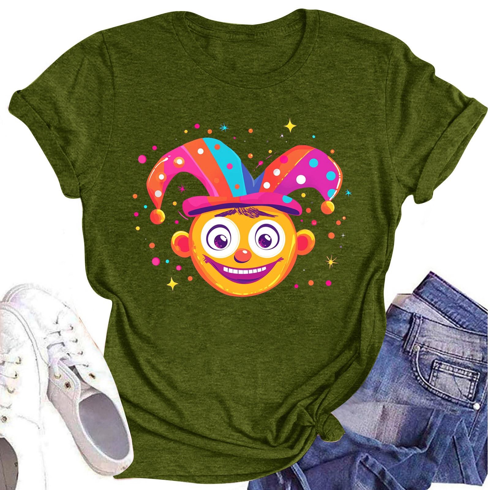 

Женская повседневная футболка с короткими рукавами и круглым вырезом с принтом и буквенным топом L армия зеленый