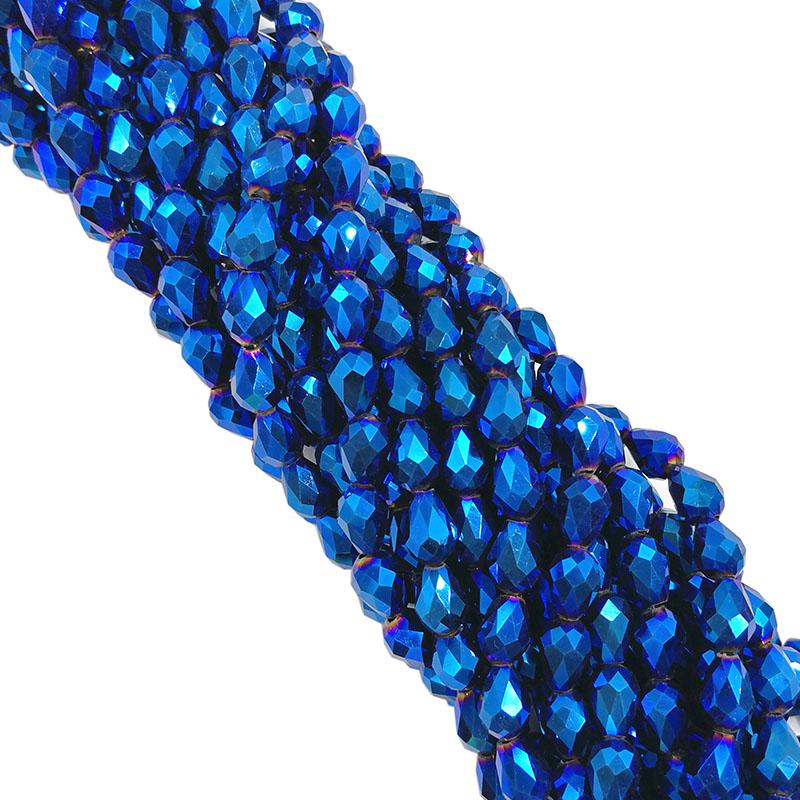 

70 шт. модные разноцветные стеклянные бусины с каплями воды, свободные бусины «сделай сам», для изготовления ожерелий, браслетов Color 37&8*6mm